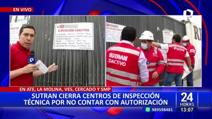Sutran clausura planta de revisión técnica por no tener autorización del MTC