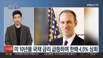 [3분증시] 뉴욕증시, 미 국채수익률 상승에도 반등…다우 0.13%↑