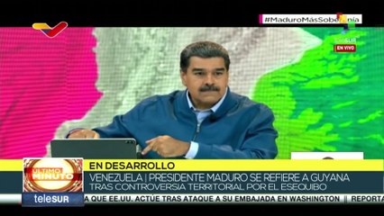 Pdte. de Venezuela, Maduro: Guyana ha pretendido tomarse los mares a la fuerza