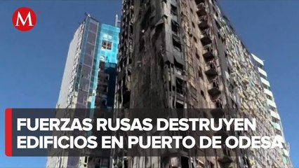 Fuerzas rusas destruyen instalaciones de almacenamiento de granos en puerto de Odesa