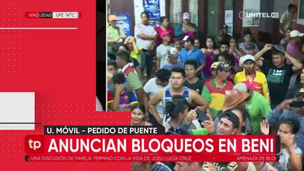 Comité Cívico de Beni anuncia bloqueos de carreteras desde este martes