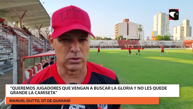 Guaraní Antonio Franco comenzó la pretemporada Queremos jugadores que vengan a buscar la gloria y no les quede grande la camiseta