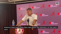 Alabama head coach Nate Oats talks about the chemistry on this year's team