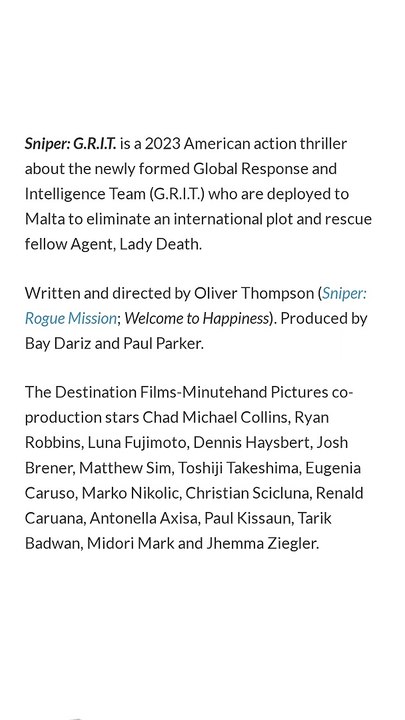 Sniper Grit Official Trailer | sniper grit trailer | sniper grit | sniper grit 2023