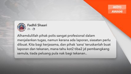 Himpunan Selamatkan Malaysia: Fadhli Shaari beri keterangan hari ini