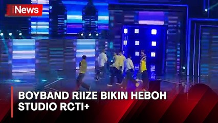 Aksi Boyband RIIZE Bikin Riuh Studio RCTI+ saat Pentas Indonesian Television Awards 2023