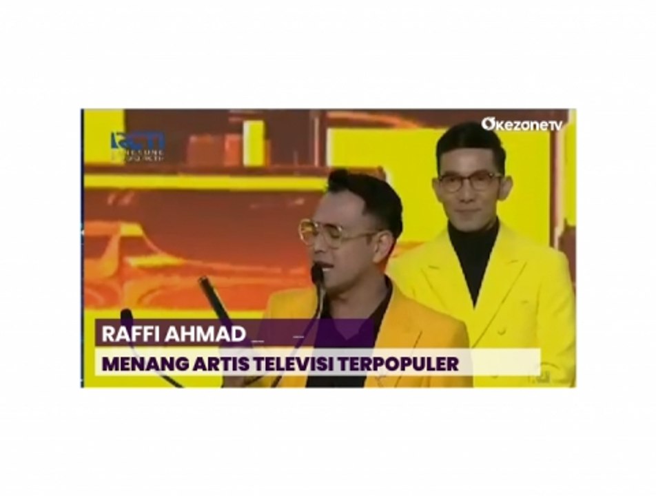 Raffi Ahmad Dinobatkan Sebagai Artis Televisi Terpopuler di Indonesian Television Awards 2023