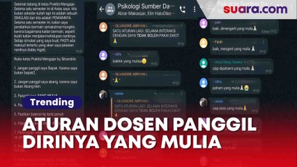 Ngakak! Dosen Ini Minta Dipanggil "Yang Mulia", Dilarang Pakai Emoji Keramat!