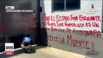 Caso Ayotzinapa: Normalistas vandalizan Centro Nacional de Inteligencia en CDMX