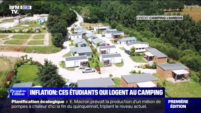 Des étudiants logent au camping face à l'inflation et à la pénurie de logements