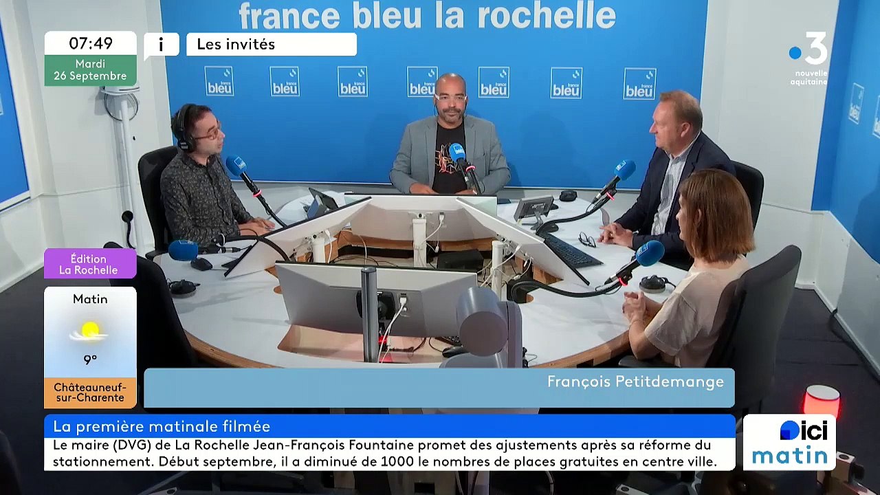 Bérénice Ravache, directrice déléguée de France Bleu et Fabrice Goll ...