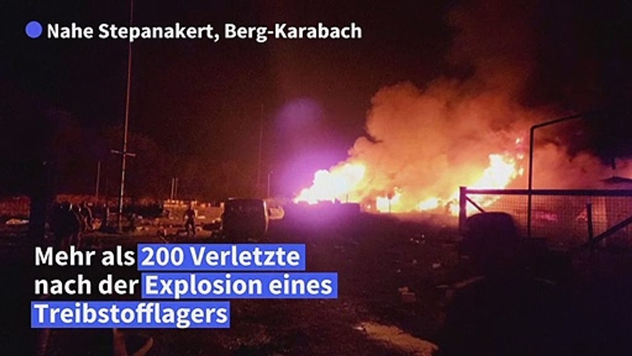200 Verletzte nach Explosion in Treibstofflager in Berg-Karabach