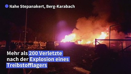 200 Verletzte nach Explosion in Treibstofflager in Berg-Karabach