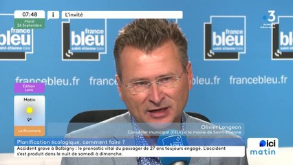 Planification écologique :  "ce n'est pas assez"  juge le Stéphanois Olivier Longeon (EELV)