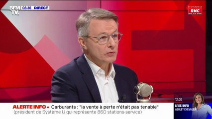 Carburants: "On va vers des opérations à prix coûtant, mais ça ne sera pas du prix coûtant permanent", déclare Dominique Schelcher, président de Système U