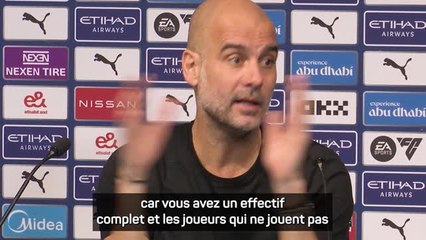 Man. City - Guardiola : "Je jouerais quelques minutes si mon dos va mieux"