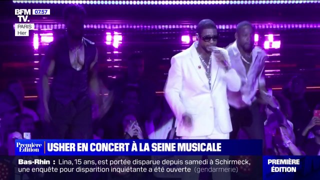 Avant de se produire à la prochaine mi-temps du Superbowl, Usher en concert à Paris