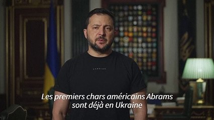 Les premiers chars américains Abrams sont arrivés en Ukraine (Zelensky)