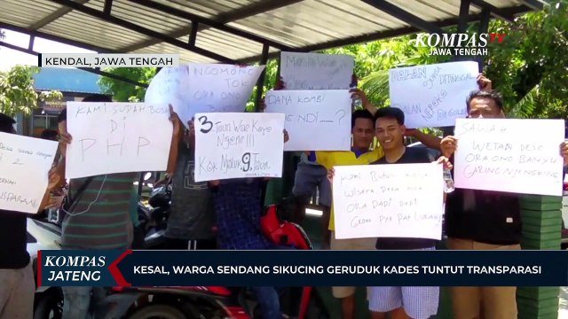 Kesal, Warga Sendang Sikucing Geruduk Kades Tuntut Transparansi