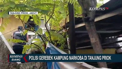 Detik-detik Polisi Gerebek Kampung Narkoba di Tanjung Priok, Pelaku Kocar-kacir!