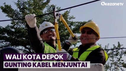 下载视频: Banyak Kabel Semrawut, Wali Kota Depok Turun ke Jalan Potong Kabel Menjuntai