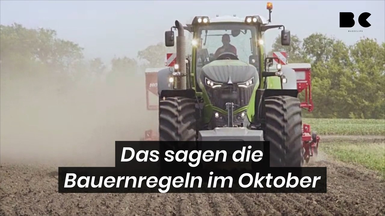 Das sagen die bauernregeln im oktober