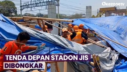 Warga eks Kampung Bayam Sepakat Relokasi, Tenda Depan Stadion JIS Dibongkar