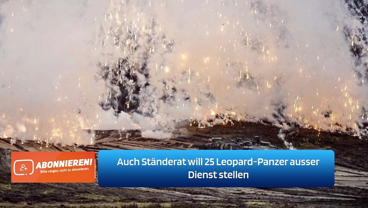 Auch Ständerat will 25 Leopard-Panzer ausser Dienst stellen