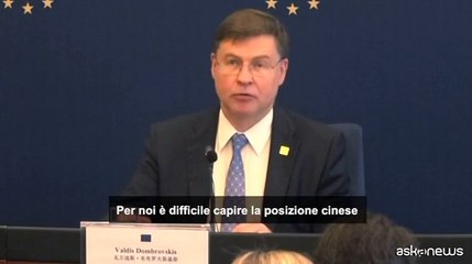Dombrovkis: la Cina deve impegnarsi per l'export del grano ucraino