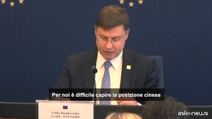 Dombrovkis: la Cina deve impegnarsi per l'export del grano ucraino