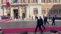 I funerali di Napolitano, l'arrivo di Mattarella alla Camera