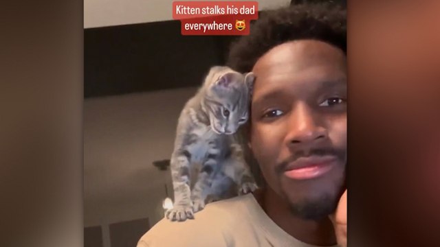 Fenerbahçe Beko Nigel Hayes-Davis’le kedisi Sly arasındaki dostluk görenlerin içini ısıtıyor