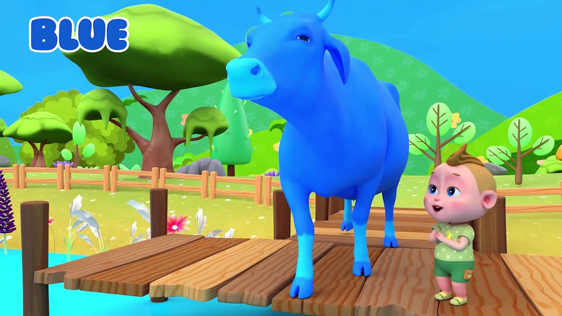 Boo Kids Play With Colorful Cows On The Farm - Educational Video & Kids