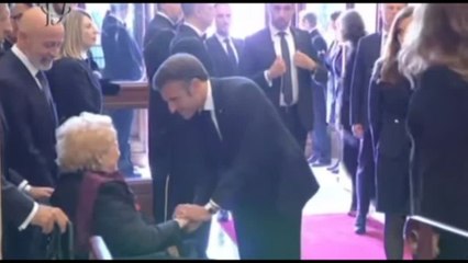 Steinmeier arriva a Montecitorio, il saluto di Macron a Clio Napolitano