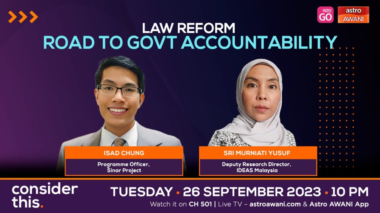 Consider This: Govt Procurement Act (Part 2) - Institutionalise Transparency in Spending