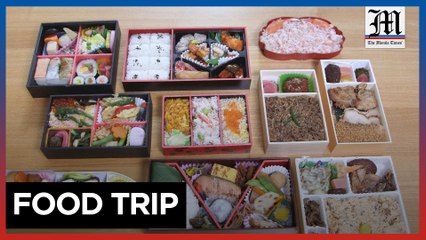 Ekiben boxed lunches for train travel