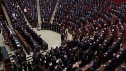 Alla Camera il minuto di silenzio durante i funerali di Napolitano