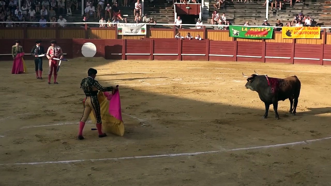 043.08.2023 Roquefort Novillos de Yonnet Novillada Piquée 3e Sortie Jose Antonio Valencia