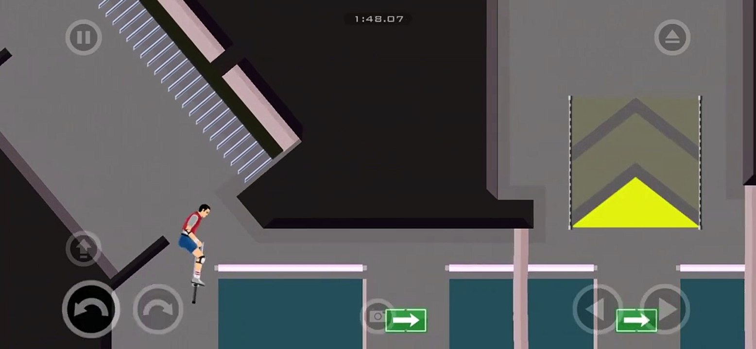 Happy Wheels Mobile: Pogo stick guy Level 2 Short Version