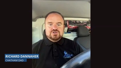 Chatham dad Richard Dannaher is warning others after a fire in his house was sparked by charging electrical items