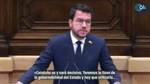 Aragonés exige a Sánchez el referéndum: «Tenemos la llave del Gobierno, la amnistía es el primer paso»