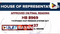 Ilang priority bills ni PBBM, kabilang ang MUP Pension System Bill, aprubado na sa huling pagbasa ng Kamara