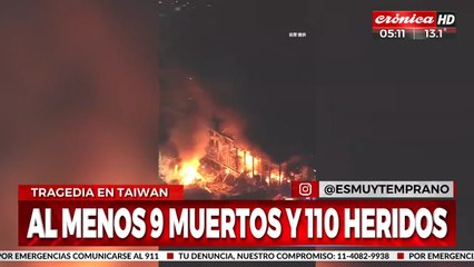 Impactante incendio consume por completo una fábrica y deja varios muertos