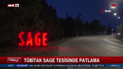 TÜBİTAK SAGE tesisinde patlama