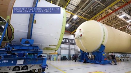 El primer cohete lunar tripulado Artemis ya tiene motores