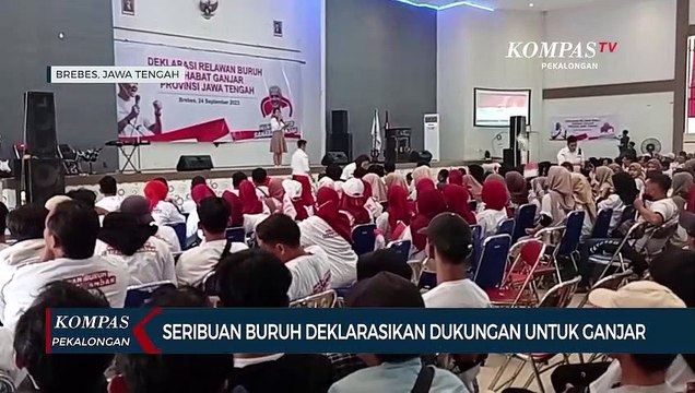 Relawan Buruh Sahabat Ganjar Resmi Dilantik, Ganjar Beri Pidato Virtual
