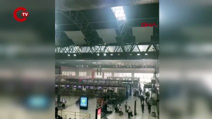 Sabiha Gökçen Havalimanı'nda 'duman' paniği Tüm terminali kapladı!
