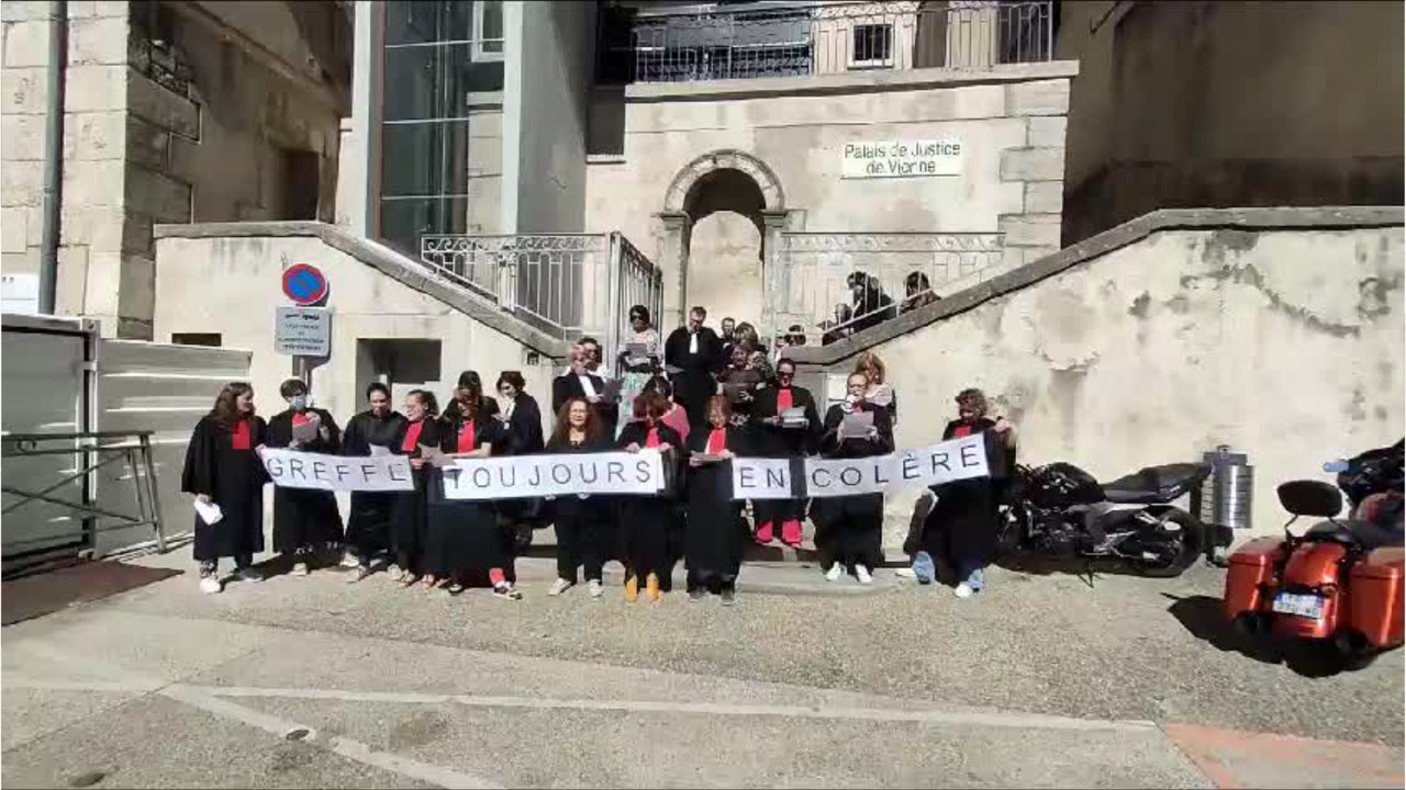 Manifestation des greffiers de Vienne