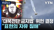 '대북전단 금지법' 위헌 결정...