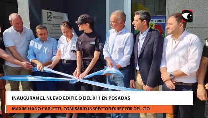Inauguran el nuevo edificio del 911 en Posadas